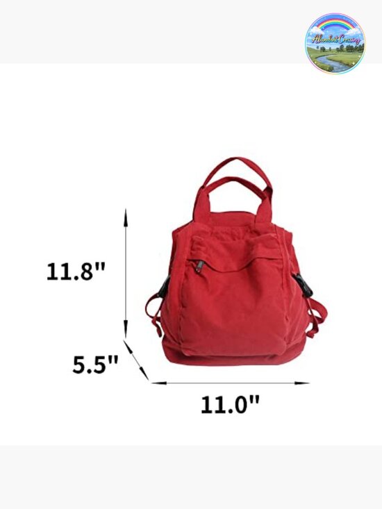 Vintage Style Canvas Backpack Travel Bag Casual Daypack Boho Grunge Rucksack main image 6